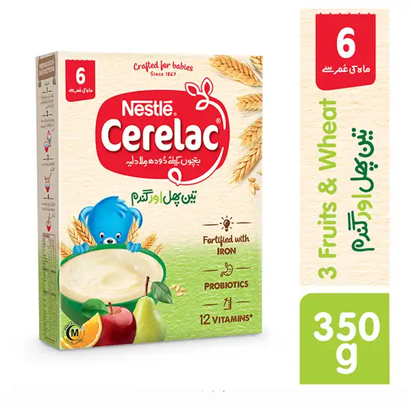 Cerelac 3 Fruit 350 Grams